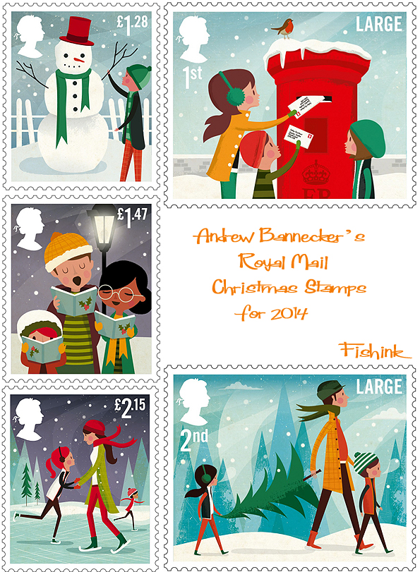 Fishinkblog 8493 Christmas Stamps 2014